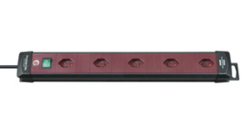 6002085, Outlet Strip, 5 x 90°xType 13, 3 m, Brennenstuhl