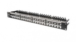 DN-91424, 48-Port High Density Modular Patch Panel with Label Fields, 19", DIGITUS