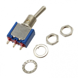 5639AB, Miniature Toggle Switch Standard Lever On-Off-On 1P, APEM