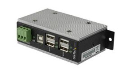 HB20A4AME, Industrial USB Hub with ESD & Surge Protection, 4x USB A Socket/USB B Socket/Terminal Block - DC Power Jack, StarTech.com