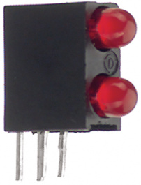 553-0111-200F, PCB LED 3 mm round red/red, Dialight