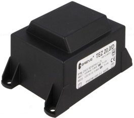 TEZ20/D230/12-12V, Трансформатор: залитый; 20ВА; 230ВAC; 12В; 12В; 833,3мА; 833,3мА, Tufvassons