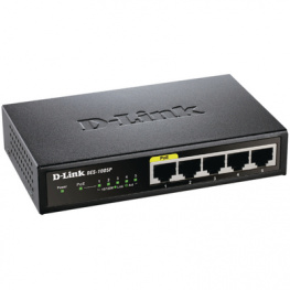 DES-1005P/E, Switch 5x 10/100 (1x PoE) - Desktop, D-Link