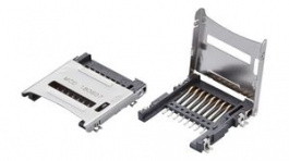 47219-2001, MicroSD Card Connector, Hinge, 8 Poles, Molex