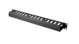 DN-97617, Cable Management Panel with Detachable Panel for 19" Cabinets, Steel, Black, DIGITUS