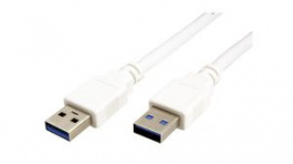 11.99.8976, USB Cable USB-A Plug - USB-A Plug 3m White, Value