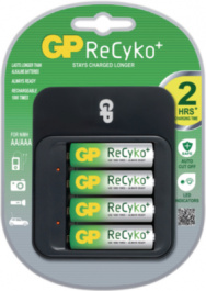 GP 550 GPPB550GS210BCA-C4, Charger NiMH/NiCd 2/4x AA / 2/4x AAA, GP Batteries