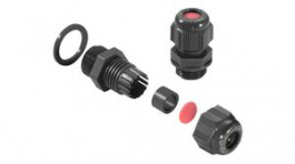 2017390000, Cable Gland, 6 ... 10mm, M16, Polyamide 6, Black, Weidmuller