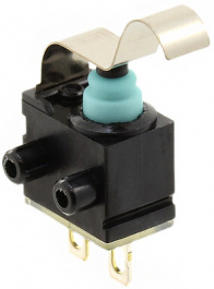 ASQM17428, Micro switch IP67 50 mA Simulated roller lever Sliding contacts 1 break contact, Panasonic
