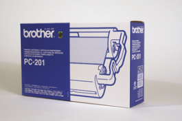 PC-201, Print Cartridges with Film Rolls Black, Brother