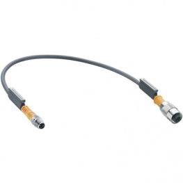 RSMV 3-RKT 4-3-224/2 M, Connecting cable M12 Coupling M8 Plug 2 m, Lumberg Automation (Belden brand)