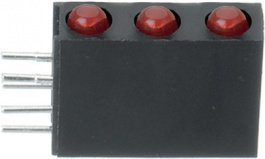 A764B/3SUR/S530-A2, PCB LED 3 mm round red, Everlight