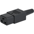 4795.0000 IEC cable plug, straight Black