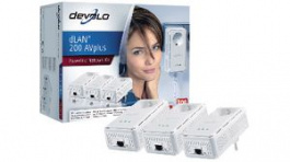 9017, Network kit, 3x dLAN 200 AVplus, Devolo