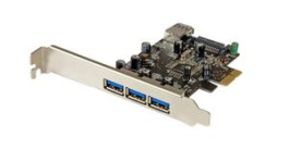 PEXUSB3S42, PCI Express USB-A Card with SATA Power, 4x USB 3.0, PCI-E x1, StarTech.com