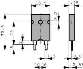 PBH-R020-F1-1, Power resistor 0.02 Ohm 3 W +- 1 %, ISABELLENHUTTE