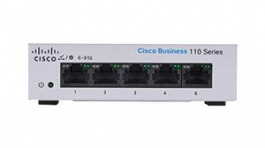 CBS110-5T-D-EU, Ethernet Switch, RJ45 Ports 5, 1Gbps, Unmanaged, Cisco Systems