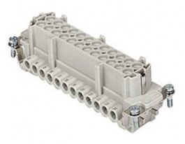 CNEF 24 TX, CNE, 24 poles +earth, female insert, with female contacts, silver plated, ILME