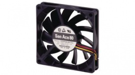 109P0812M702, Axial Fan DC Ball 80x80x15mm 12V 0.57m\x1a/min, Sanyo Denki