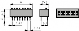 EDG103ST, DIL switch THD 3P, EHAG
