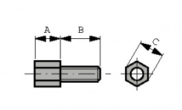 2-1393560-1 [2 шт], Female Screwlock Kit PU=Pair (2 pieces) UNC 4-40 UNC 4-40, TE Connectivity