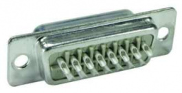 09672095615, D-Sub - S cable connector/Male connector/stamped solder buckets/92 poles + PE, Harting