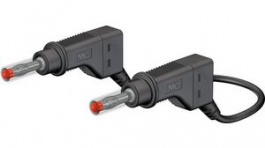 66.9408-20021, Safety Test Lead 2m Black 600V Nickel-Plated, Staubli (former Multi-Contact )