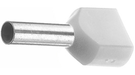 1-966144-0, Twin entry ferrule 4 mm2 grey 23 mm, TE Connectivity