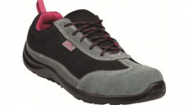 COMOSPNO38, Lady Suede Trainer Size 38 Black, Delta Plus