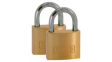 K12040D2 [2 шт] Padlock, Pack of 2 Pieces, Brass, 40mm