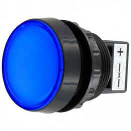 955BB0B, LED Indicator blue 12 VAC/DC, Sloan