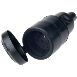 919.169, Mains cable socket Black E (CEE 7/5), Bachmann