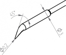 0462SDLF002/SB [2 шт], Soldering tip PU=2 ST, Ersa