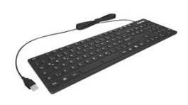 KSK-8030 IN (US), Keyboard, US English, QWERTY, USB, Cable, ICY BOX
