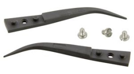 A7ZJ, Kit of 2 Ceramic Tips and 3 Screws Curved/Very Fine 40mm ESD, Ideal-Tek