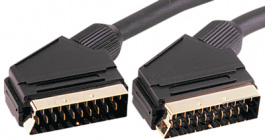 SK 21-150G, Video cable 1.5 m Black, Goobay