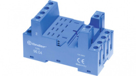 96.04SMA, Панелька; PIN:8; 12А; 250ВAC; Монтаж: DIN; Выводы: винтовые клеммы, FINDER