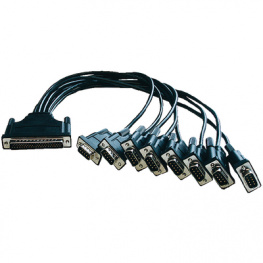 CBL-M68M9X8-100 (OPT8D+), Octopus cable 8x DB9M (1 m) for CP-168EL & CP-118EL, Moxa