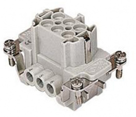 CNEF 06 TX, CNE, 6 poles + earth, female insert, with female contacts, silver plated, ILME