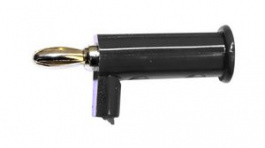 BU-P2945-0, Banana Plug, Black, 15A, 2kV, Gold, MUELLER