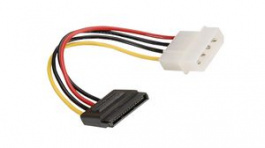 11.03.1055, Power Extension Cable Molex 4-Pin - SATA 15-Pin Female 150mm Multicolour, Roline