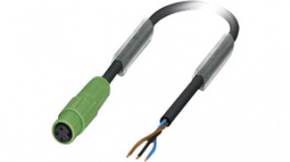 SAC-3P- 3,0-PUR/M 8SIFS AE, Actuator/sensor cable M8 Open 3 m, Phoenix Contact