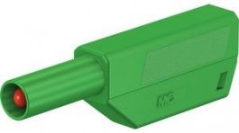 22.2657-25, Stackable Banana Plug _4mm Green 32A 1kV Nickel-Plated, Staubli (former Multi-Contact )