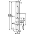 30118-352 Front Panel D-Sub 3 HE 4 TE