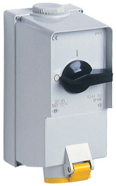 PK 3233 EB, PK..EB, sockets, interlocked socket-outlets, 32A(D.C.), ILME