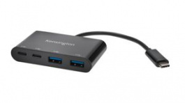 K39124EU, USB Hub, 4x USB A Socket/USB C Socket - USB C Plug, Kensington