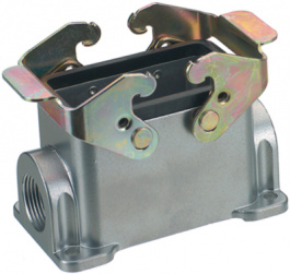 C146 10F024 500 1, Корпус: для разъемов HDC; C146; размер E24; с двойнои защелкой, Amphenol