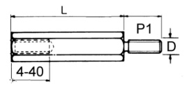 D-SUB DI, Spacer bolt 5 mm, S.A Bourqui Jean