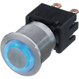 1241.6834.1111000, Push-button Switch, vandal proof 25 mm Ring red Au, Schurter