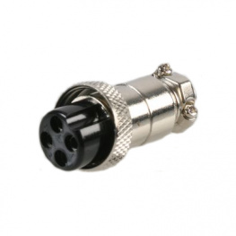 FC684214, Вилка; микрофонный; "мама"; PIN:4; на провод; прямой; 6мм, Cliff